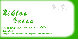 miklos veiss business card
